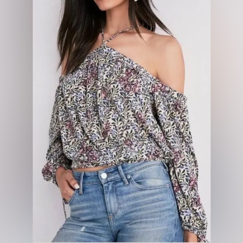 Lucky Brand Floral Off-Shoulder Top